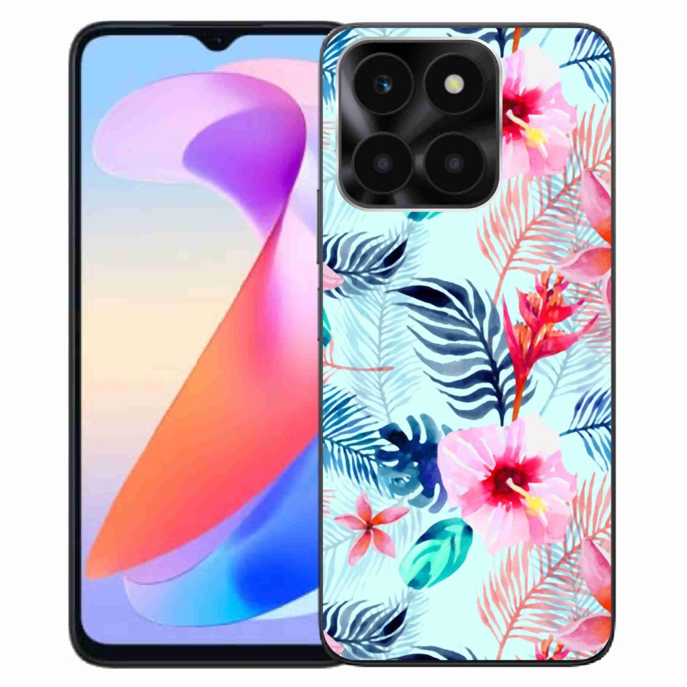 Zselés borítás mmCase a Honor X6a számára - virágok