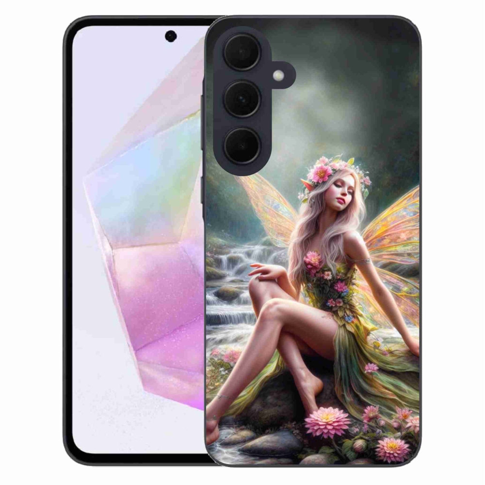 Gél védőhuzat mmCase Samsung Galaxy A35 5G - pillangó nő 1