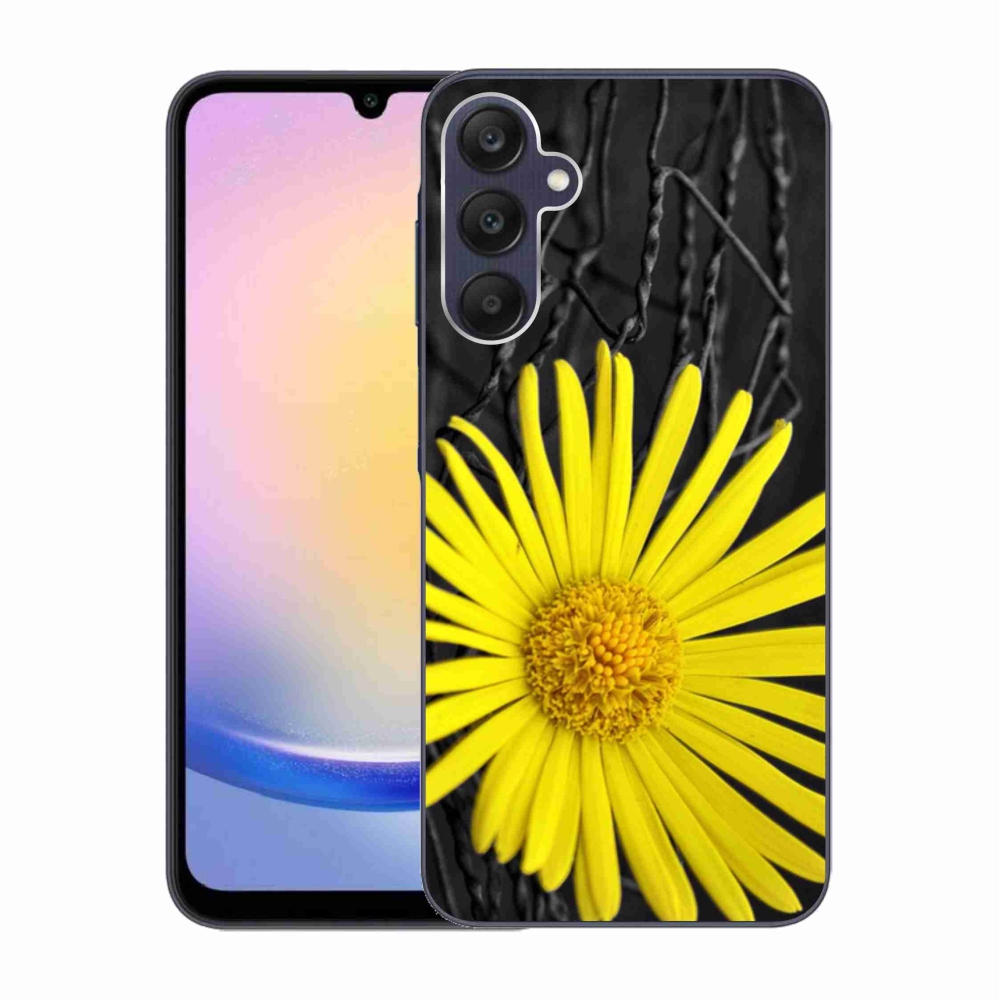 Gél védőhuzat mmCase Samsung Galaxy A25 5G - sárga virág