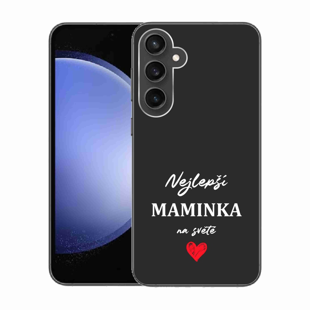 Gél borítás mmCase Samsung Galaxy S23 FE - legjobb anya 1 fekete háttér