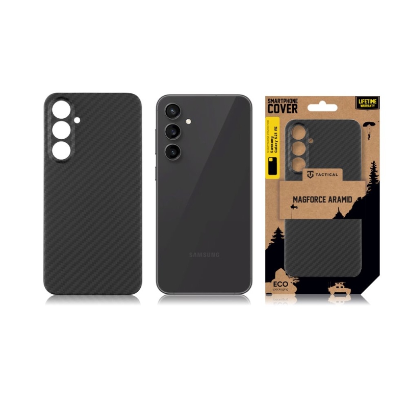 Taktikai MagForce Aramid borító Samsung Galaxy S23 FE fekete színű készülékhez