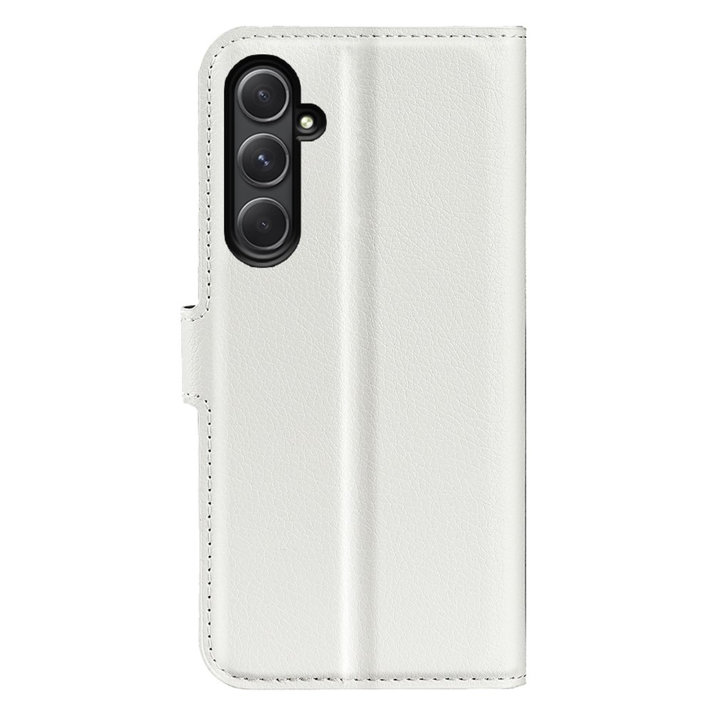 Litchi könyv tok Samsung Galaxy A55 5G - fehér