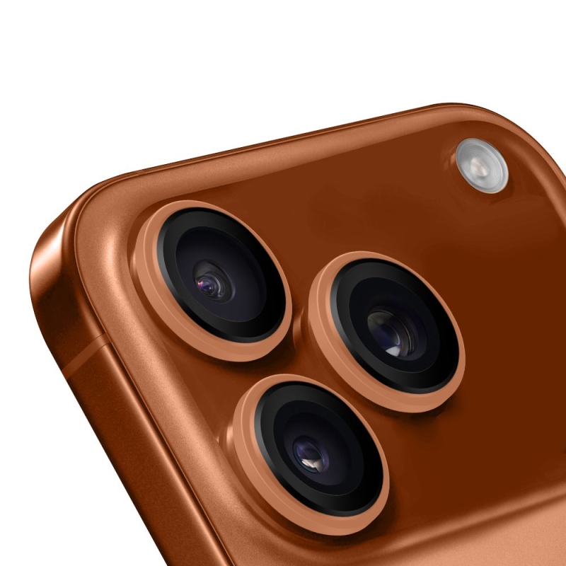 CSOMAG:ME objektívvédő Apple iPhone 17 Pro/17 Pro Max narancssárga színű iPhone 17 Pro/17 Pro Max készülékhez