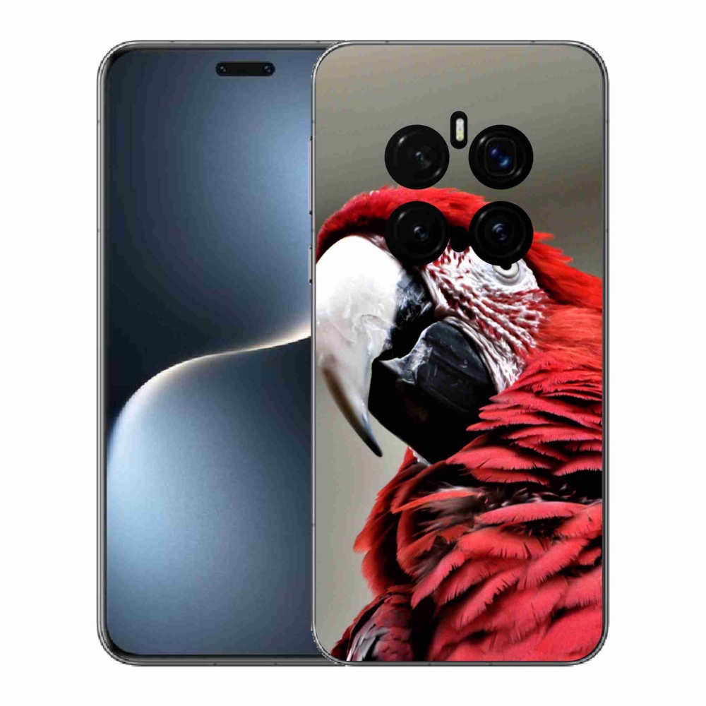 Zselés borítás mmCase a Honor Magic 7 Pro 5G készülékhez - papagáj ara piros