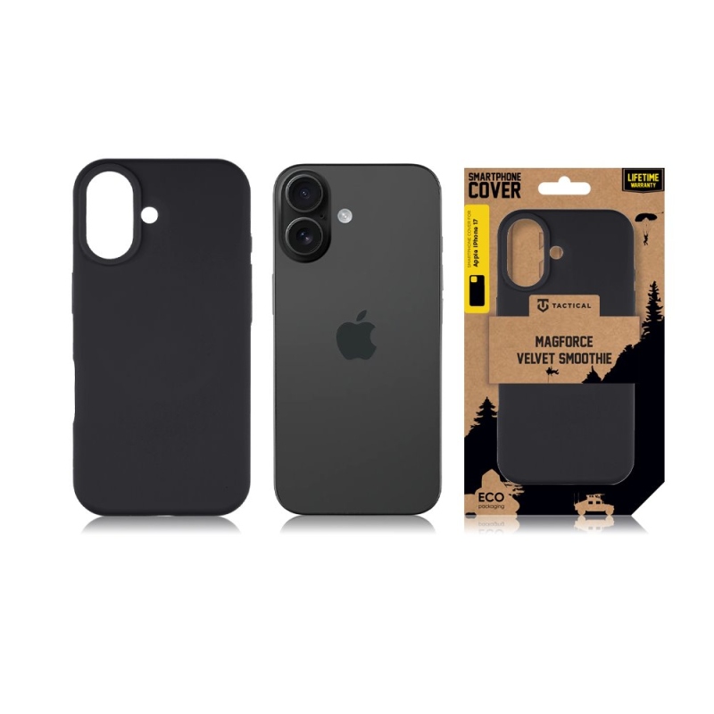 Tactical MagForce Velvet Smoothie Cover az Apple iPhone 17 Aszfaltra