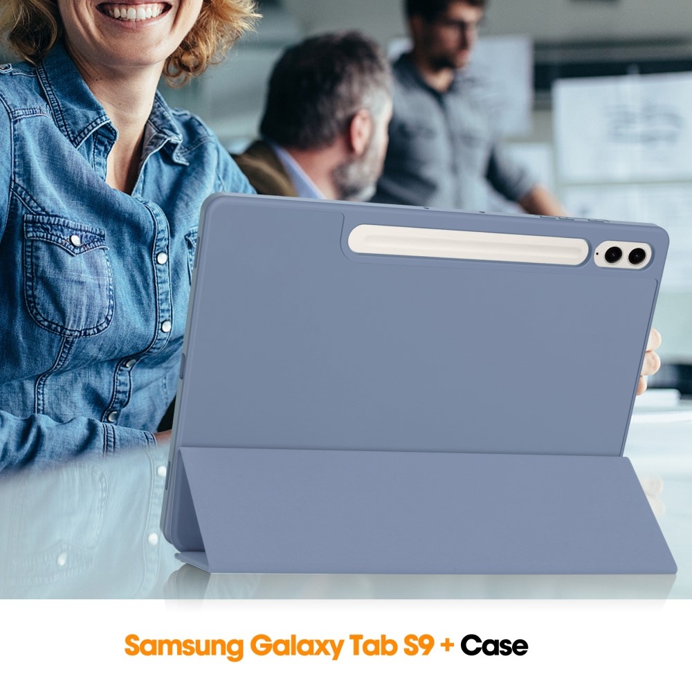 Intelligens záró tok Samsung Galaxy Tab S9 FE+ készülékhez - lila