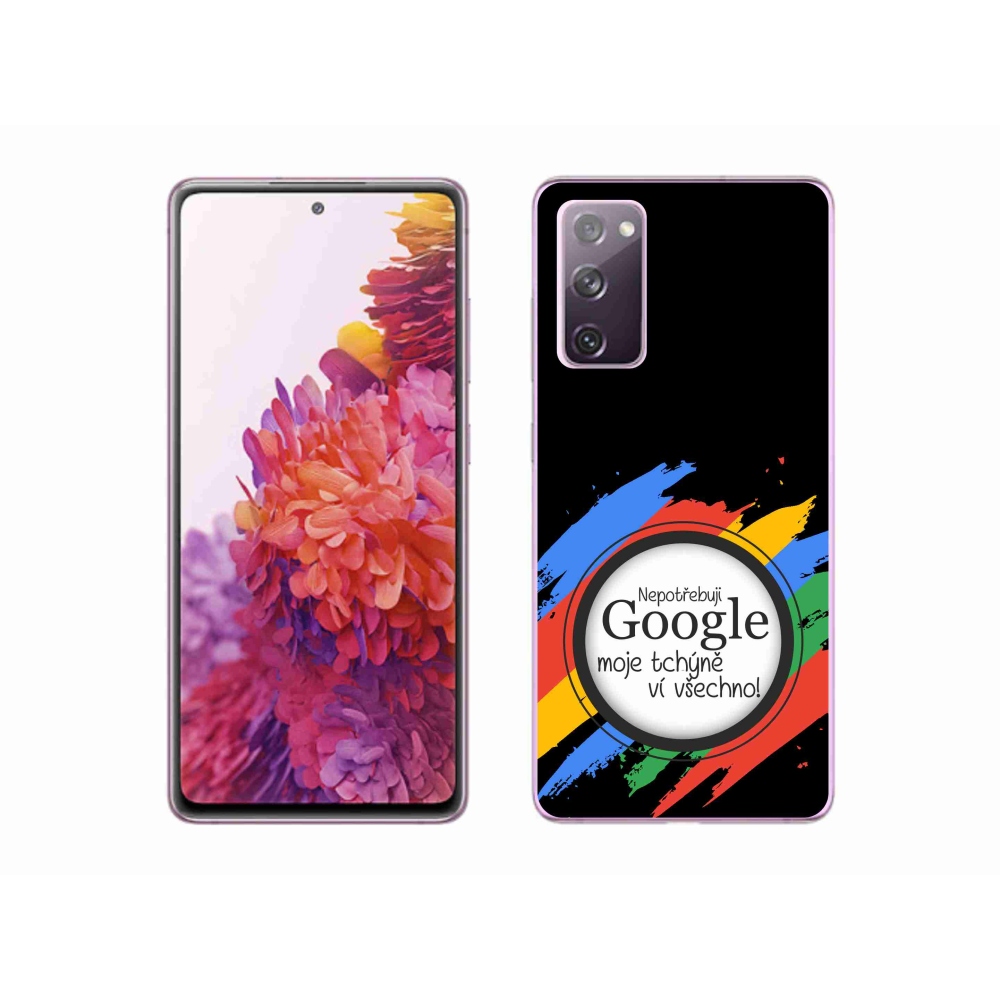 Gél borítás mmCase Samsung Galaxy S20 FE - anyós mindent tud fekete háttérrel