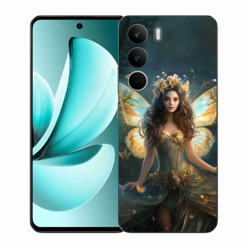 Gél borító mmCase a Realme C71 készülékhez - pillangó nő