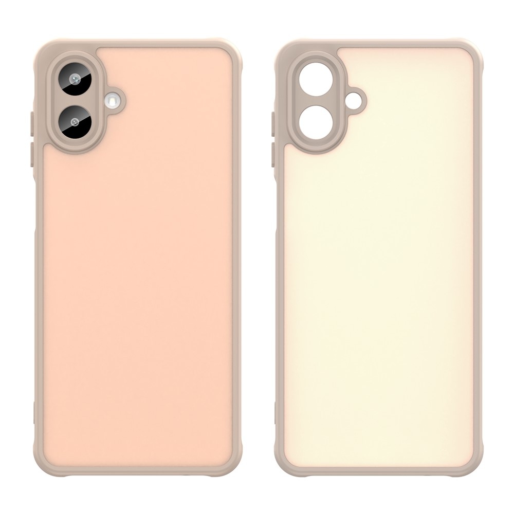 Gél tok kemény hátlappal Samsung Galaxy A07 4G - narancssárga színben