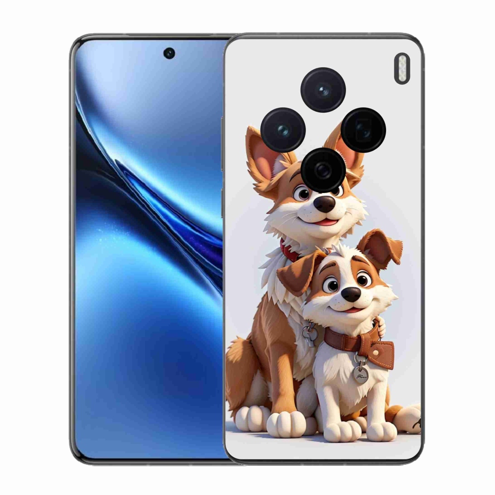 Gélburkolat mmCase a Vivo X200 5G-n - kutyák rajzolása