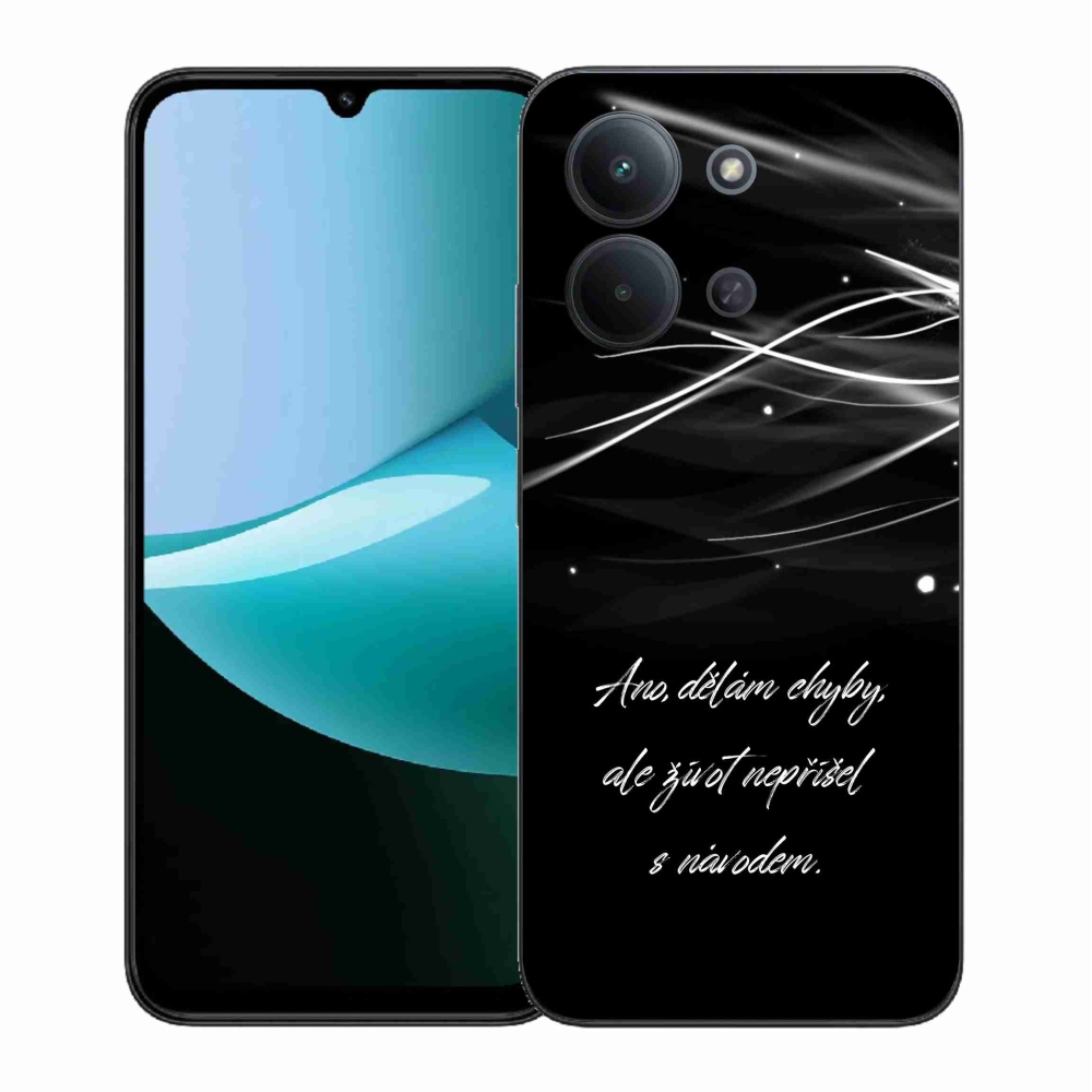 Gél borítás mmCase a Xiaomi Redmi 15C 4G (171mm)/Poco C85 4G (171mm) - idézem fekete háttérrel