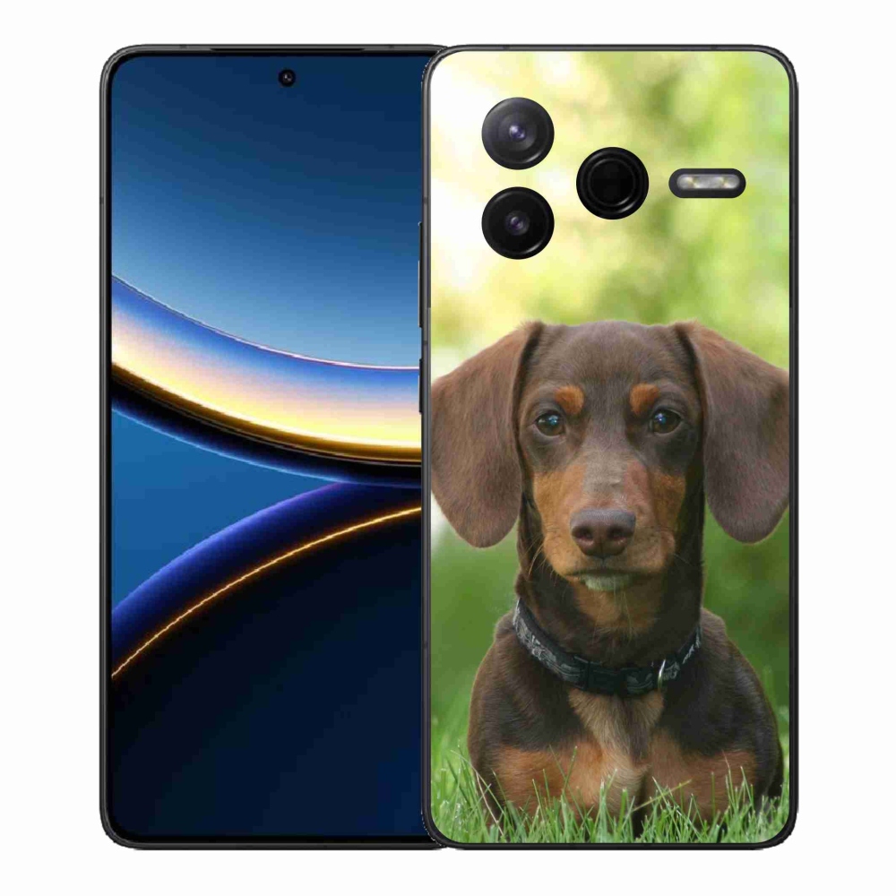 Gél borítás mmCase a Xiaomi Poco F7 Pro készülékhez - barna tacskó