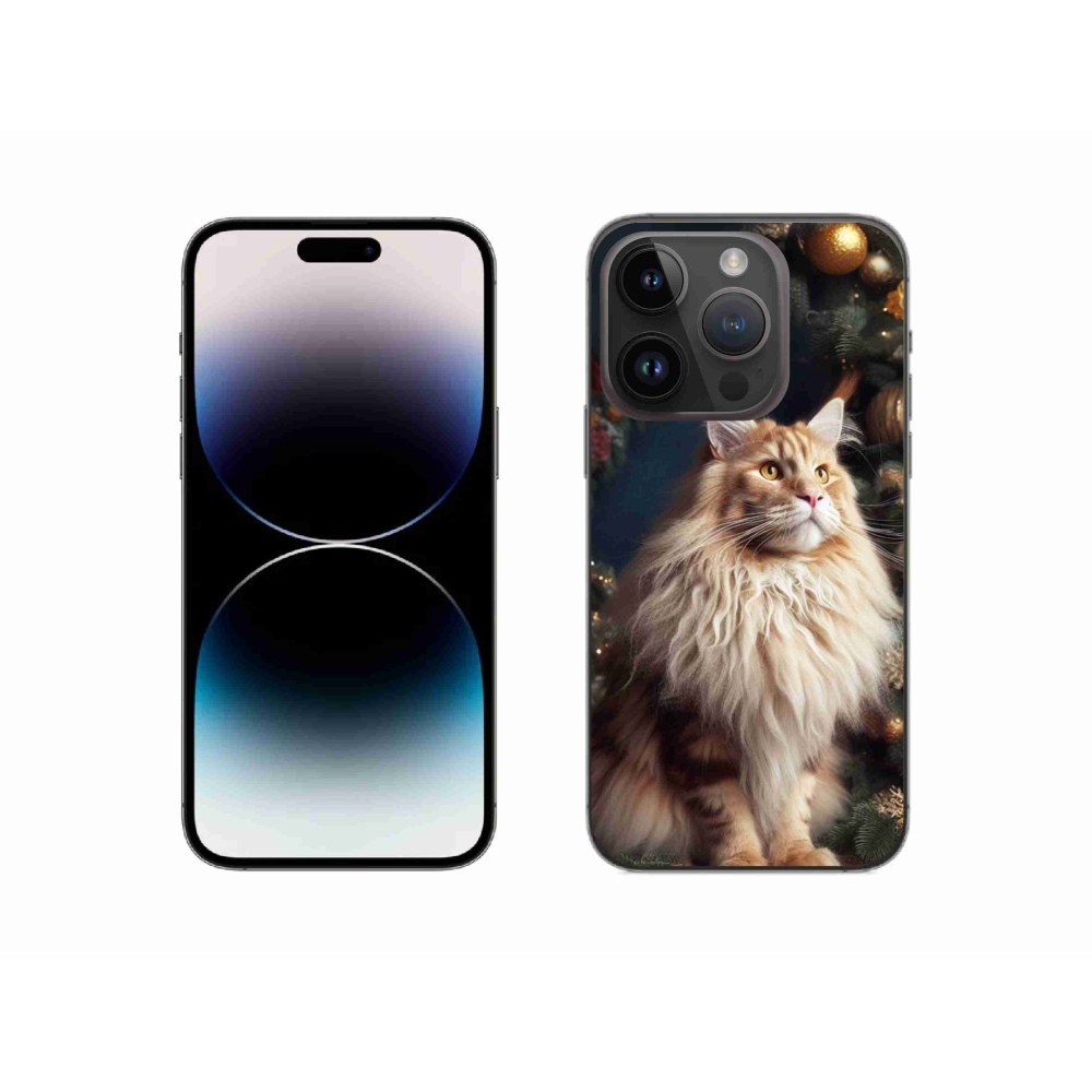 Zselés borítás mmCase iPhone 14 Pro készülékhez - macska a fánál