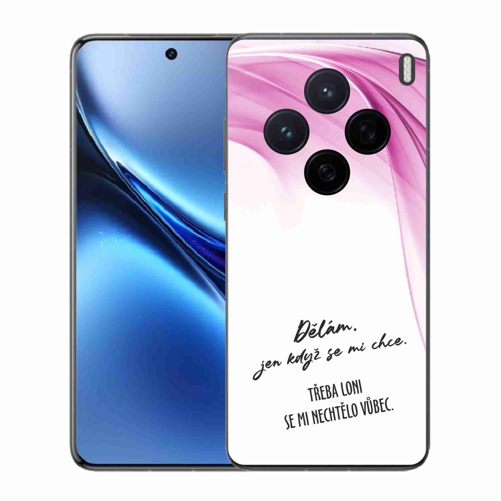 Gél borító mmCase a Vivo X200 5G készülékhez - vicces szöveg 12 fehér háttér