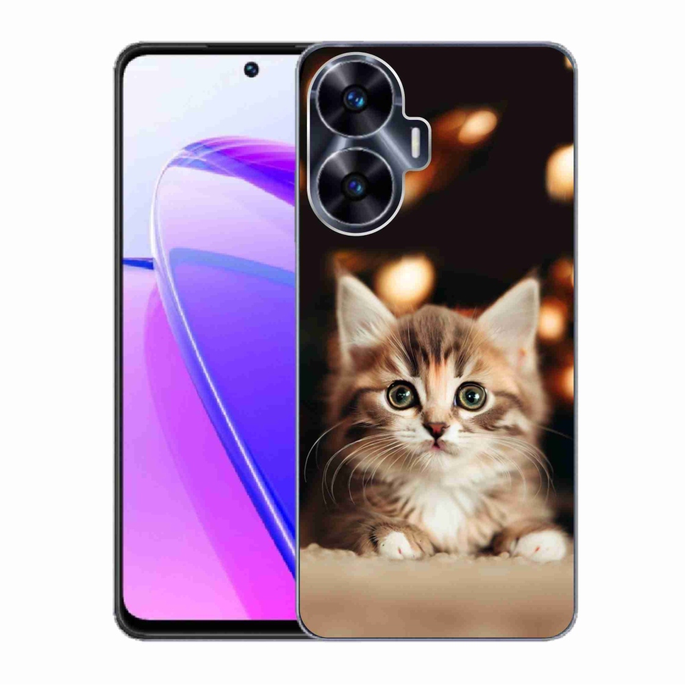 Gél borítás mmCase a Realme C55 készülékhez - aranyos cica 2