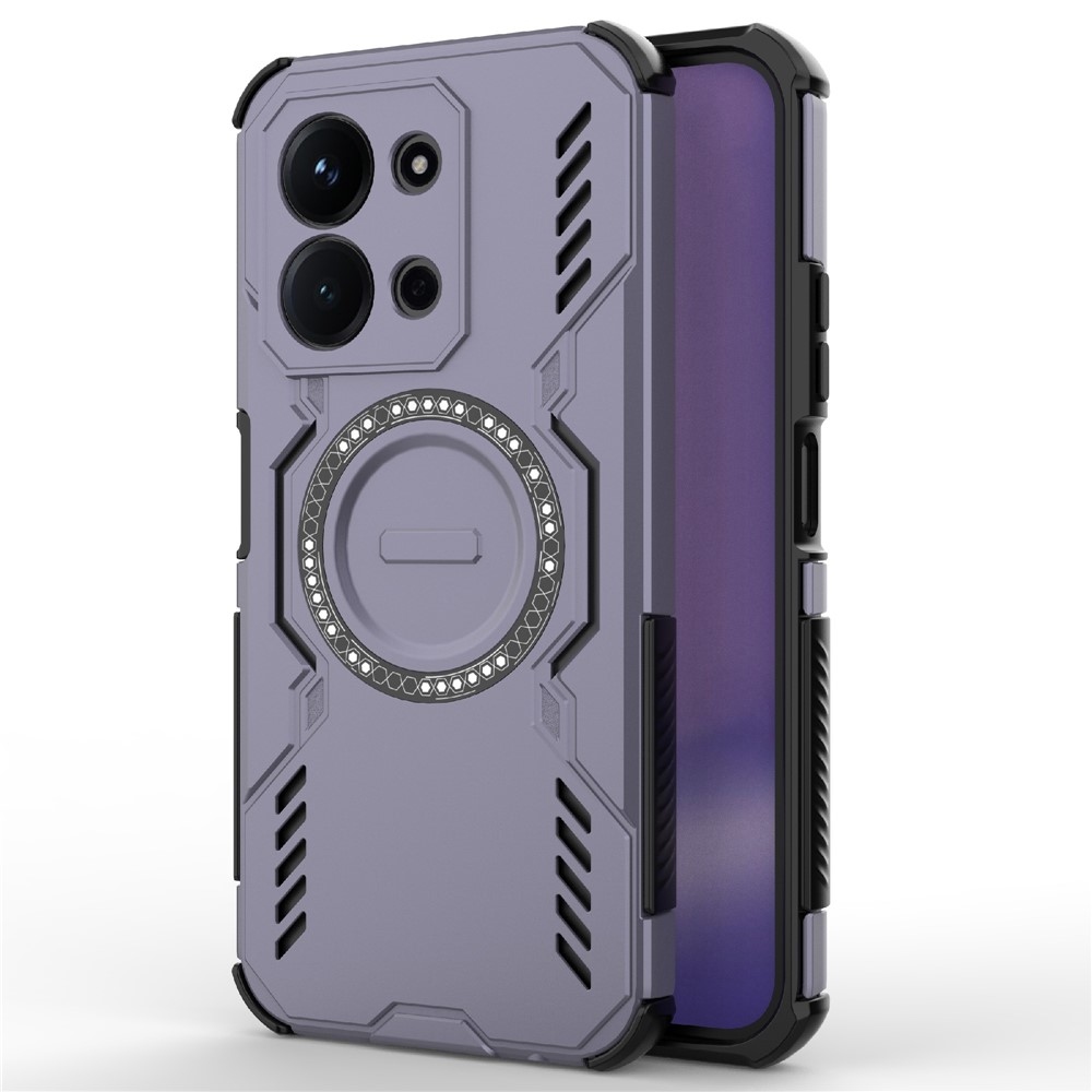 Üreges, tartós védőburkolat MagSafe-fel a Xiaomi Redmi 15C 4G/5G (173mm)/Poco C85 (173mm) - lila