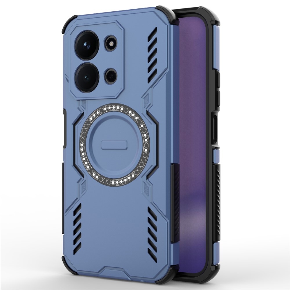 Üreges, tartós védőburkolat MagSafe-vel Xiaomi Redmi 15C 4G/5G (173mm)/Poco C85 (173mm) - kék