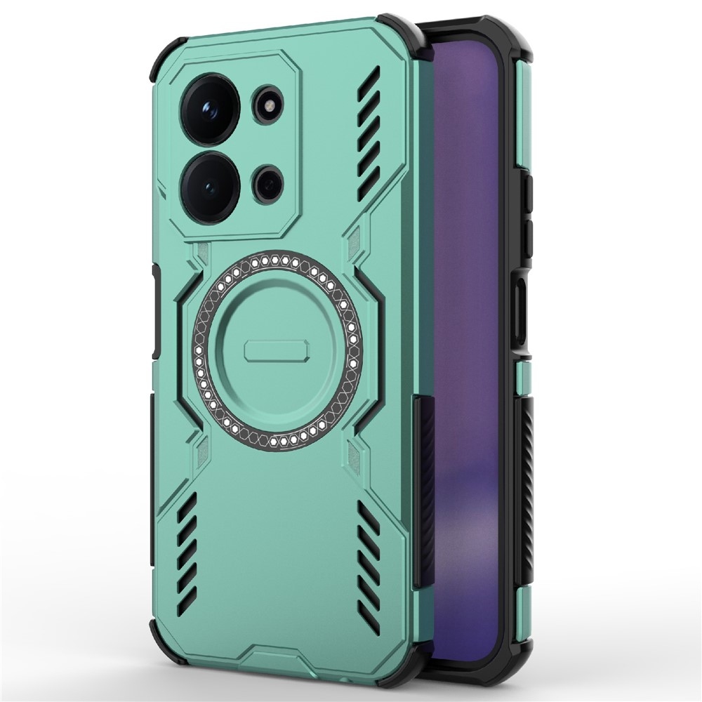 Üreges, tartós burkolat MagSafe-vel Xiaomi Redmi 15C 4G/5G (173mm)/Poco C85 (173mm) - zöld