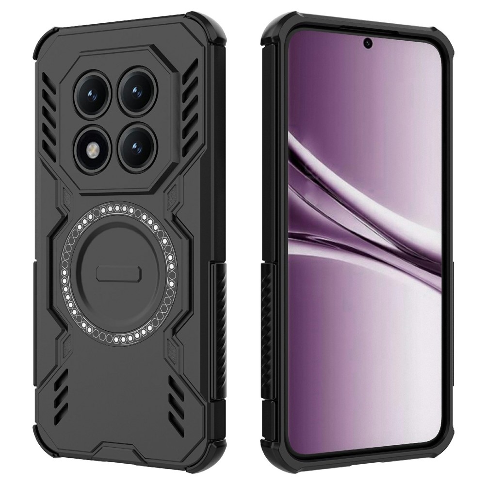 Üreges, tartós borítás MagSafe-vel a Xiaomi Redmi Note 15 Pro+ 5G-re - fekete