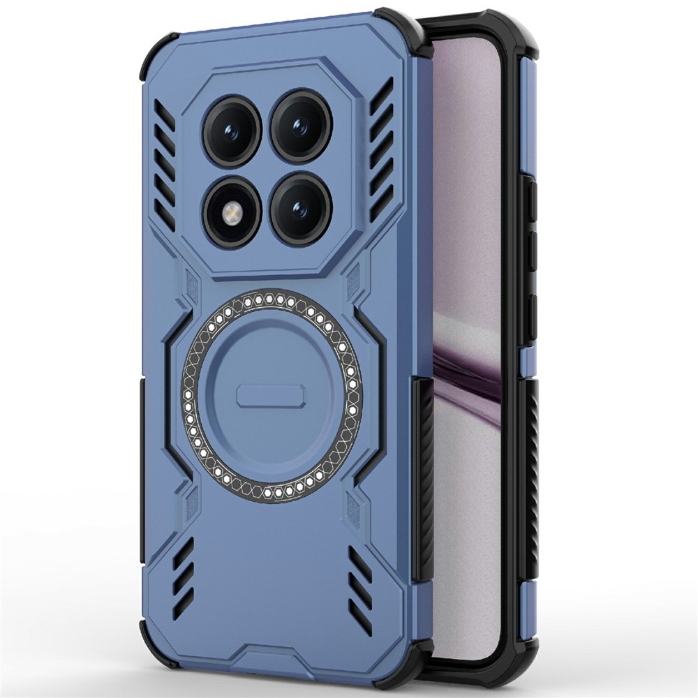 Üreges tartós védőburkolat MagSafe-vel Xiaomi Redmi Note 15 Pro+ 5G - kék