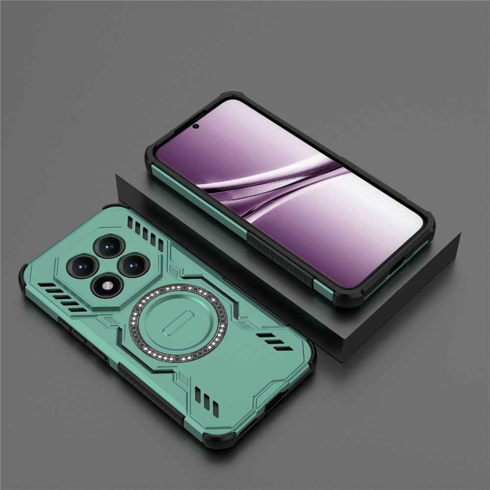 Üreges, tartós burkolat MagSafe-vel a Xiaomi Redmi Note 15 Pro+ 5G-re - zöld színű