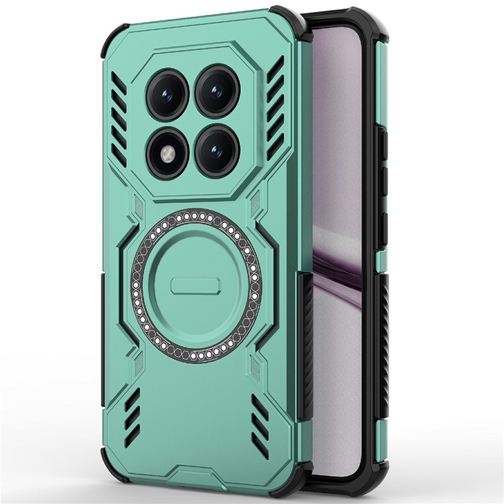 Üreges, tartós burkolat MagSafe-vel a Xiaomi Redmi Note 15 Pro+ 5G-re - zöld színű