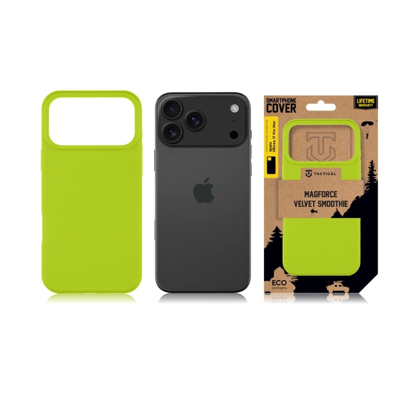 Taktikai MagForce bársony Smoothie borító Apple iPhone 17 Pro Max Avokádóhoz
