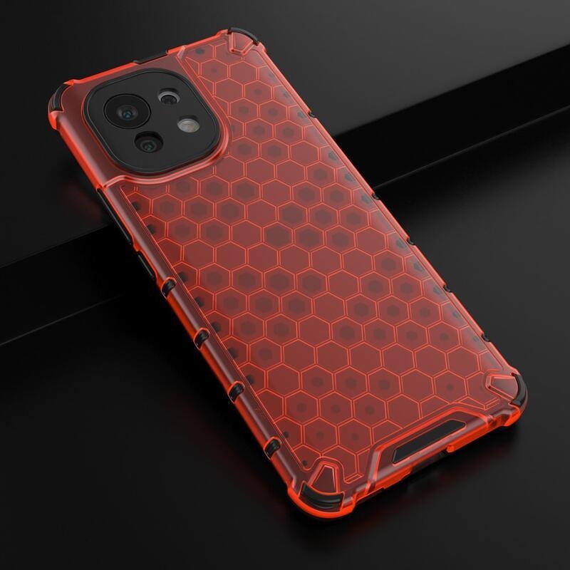 Méz tartós hibrid borítás a Xiaomi Mi 11-hez - piros