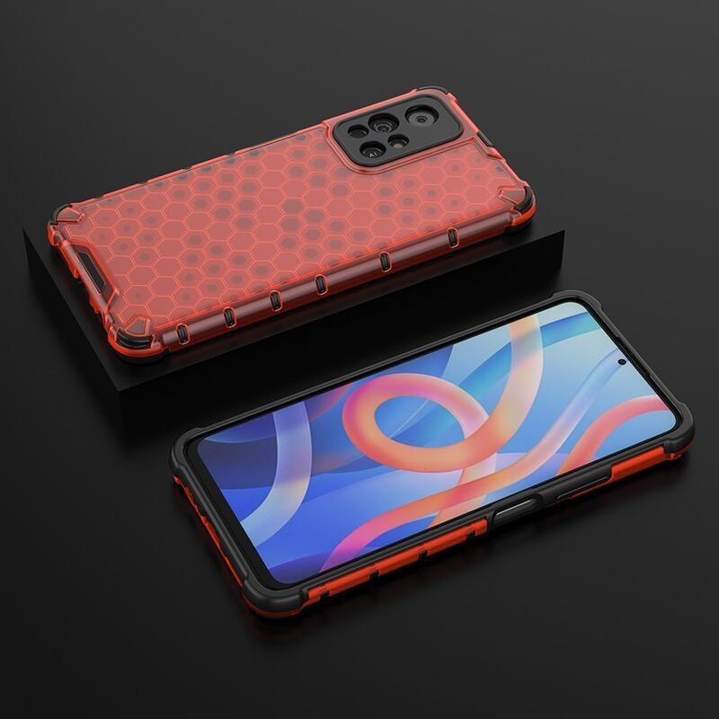 Méz tartós hibrid borítás Xiaomi Poco M4 Pro 5G/Redmi Note 11S 5G - piros