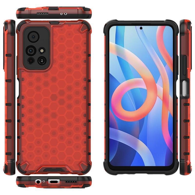 Méz tartós hibrid borítás Xiaomi Poco M4 Pro 5G/Redmi Note 11S 5G - piros