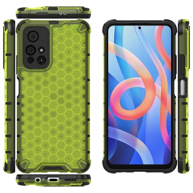 Méz tartós hibrid borítás Xiaomi Poco M4 Pro 5G/Redmi Note 11S 5G - zöld