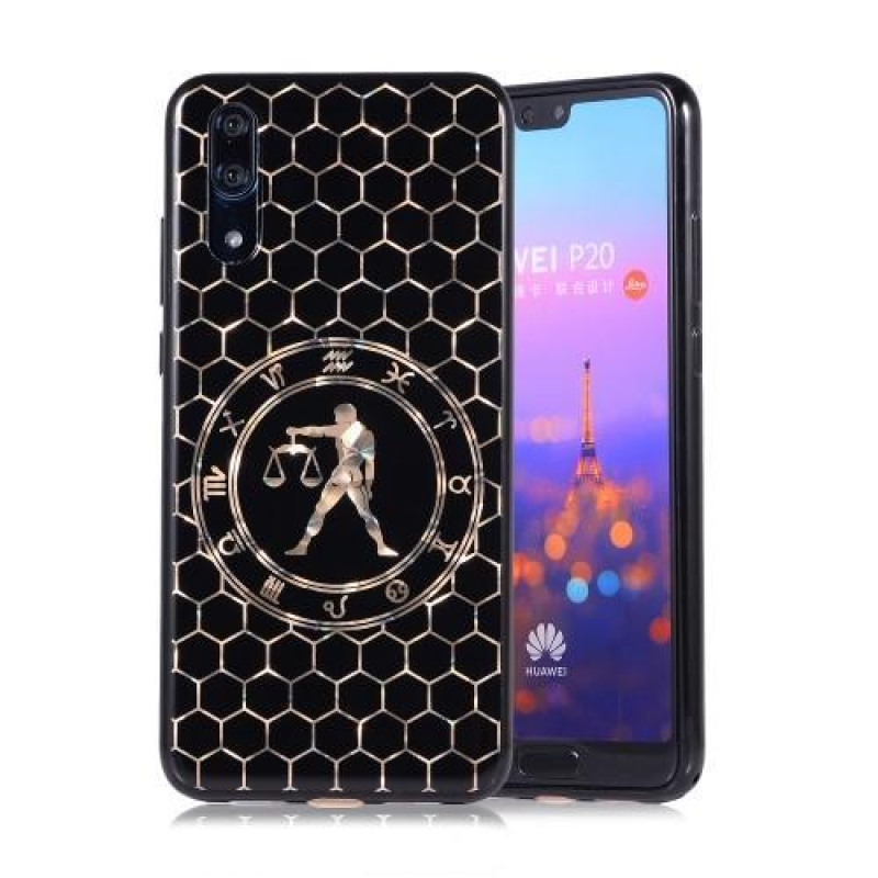 Horoszkóp szilikon borítás a Huawei P20-hoz - mérlegek