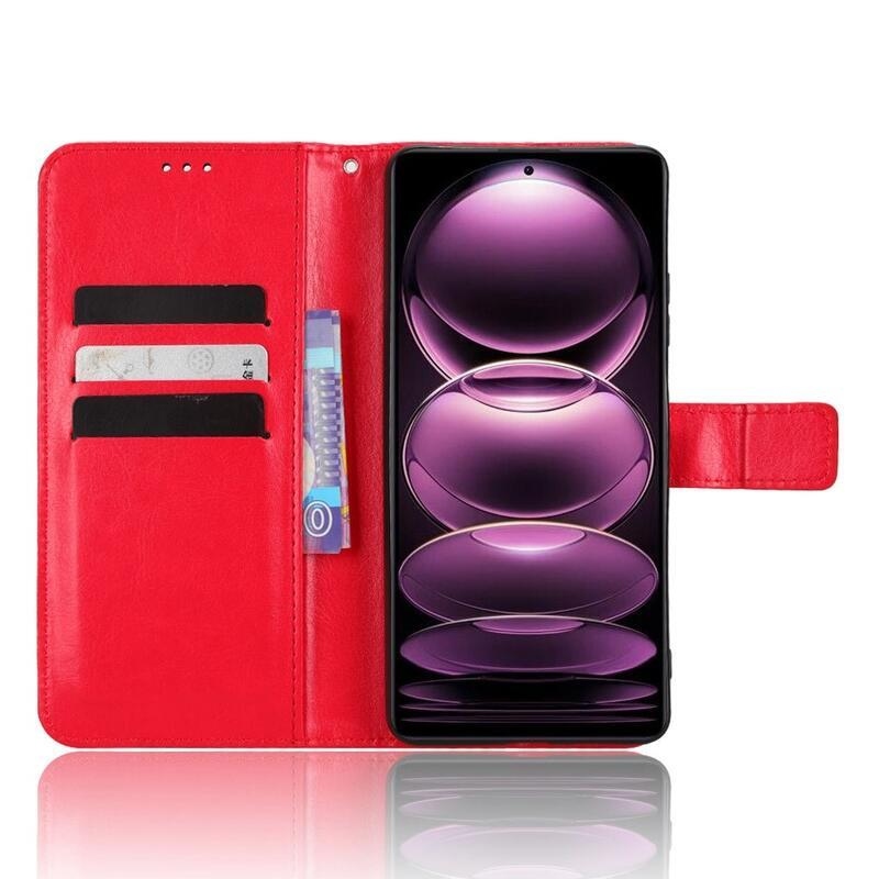 Lókönyv tok a Xiaomi Redmi Note 12 Pro 5G/Poco X5 Pro 5G számára - piros