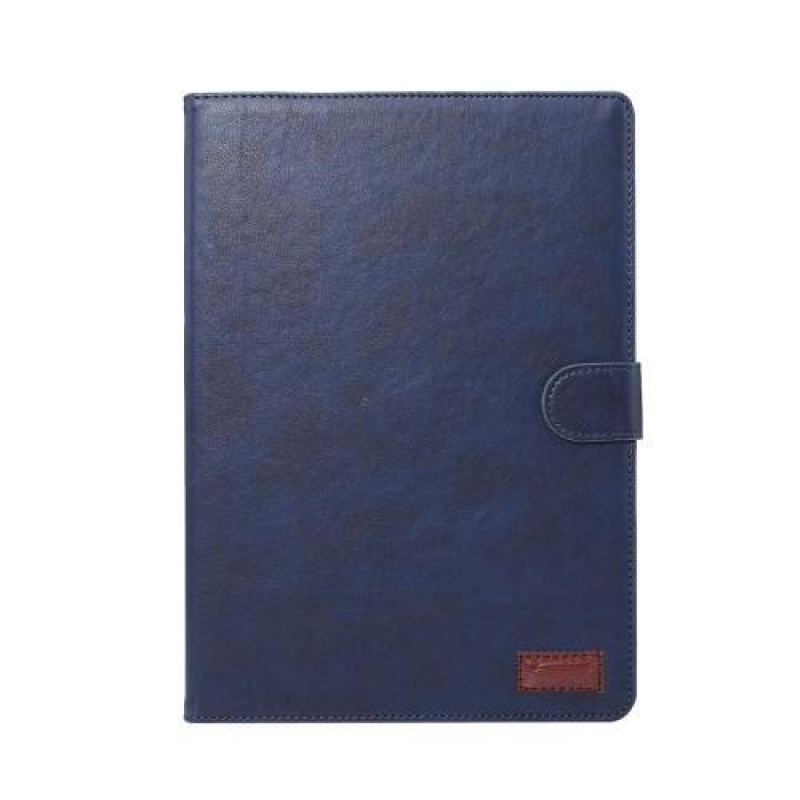 Ló PU bőr könyvtáska iPad Pro 9.7 készülékhez - sötétkék
