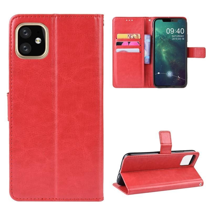 Ló PU bőr pénztárca tok iPhone 12 Pro Max 6,7