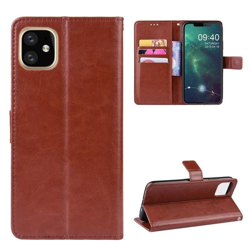 Ló PU bőr pénztárca tok iPhone 12 Pro Max 6,7