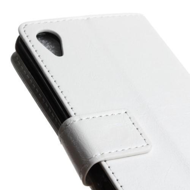 Ló PU bőr tok Sony Xperia X-hez - fehér