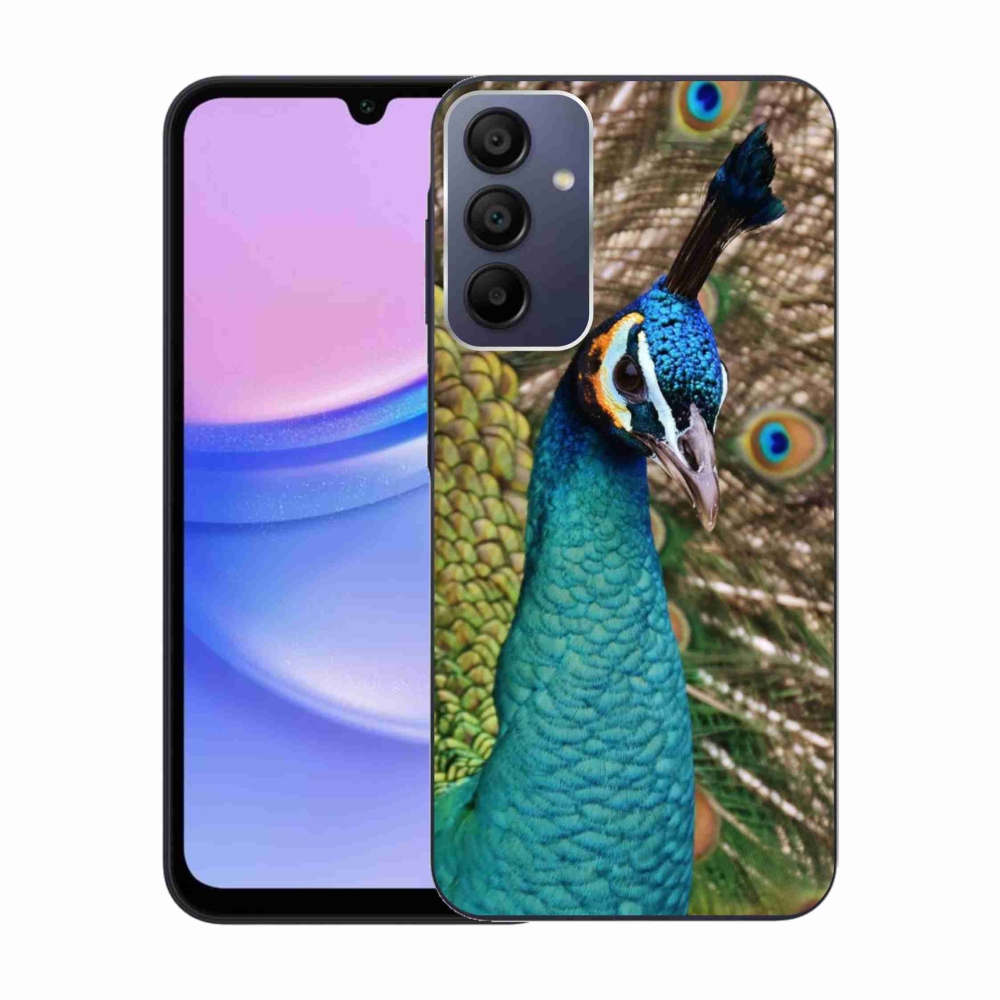 Gél védőhuzat mmCase Samsung Galaxy A15 4G/5G - páva - Samsung Galaxy A15 4G/5G - páva
