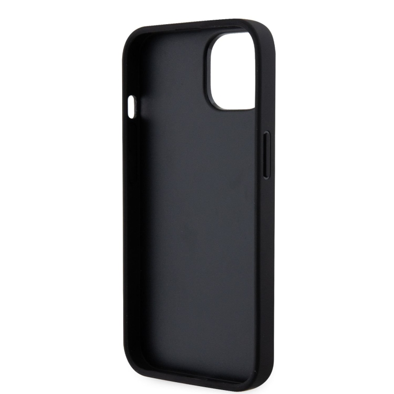 Karl Lagerfeld PU Saffiano Karl és Choupette NFT hátlap iPhone 13-hoz Fekete