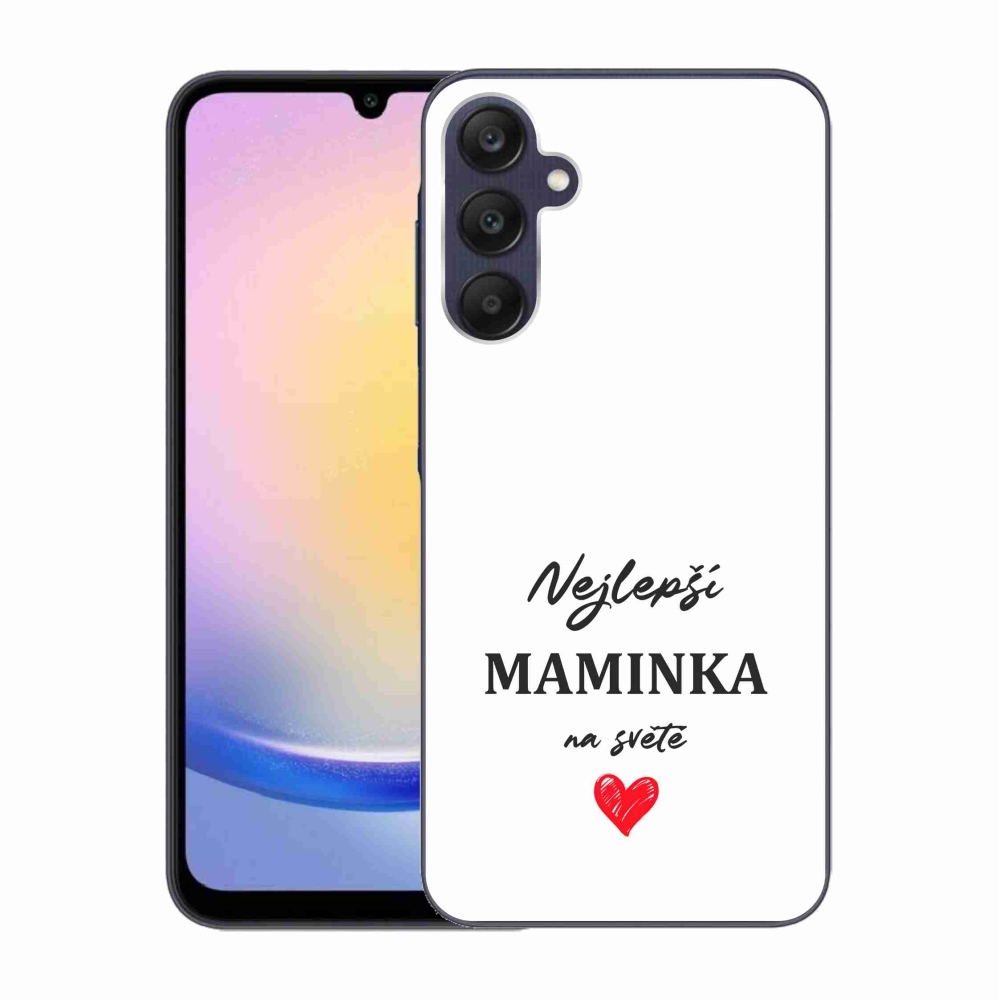 Gél borító mmCase Samsung Galaxy A25 5G - legjobb anya 1 fehér háttér