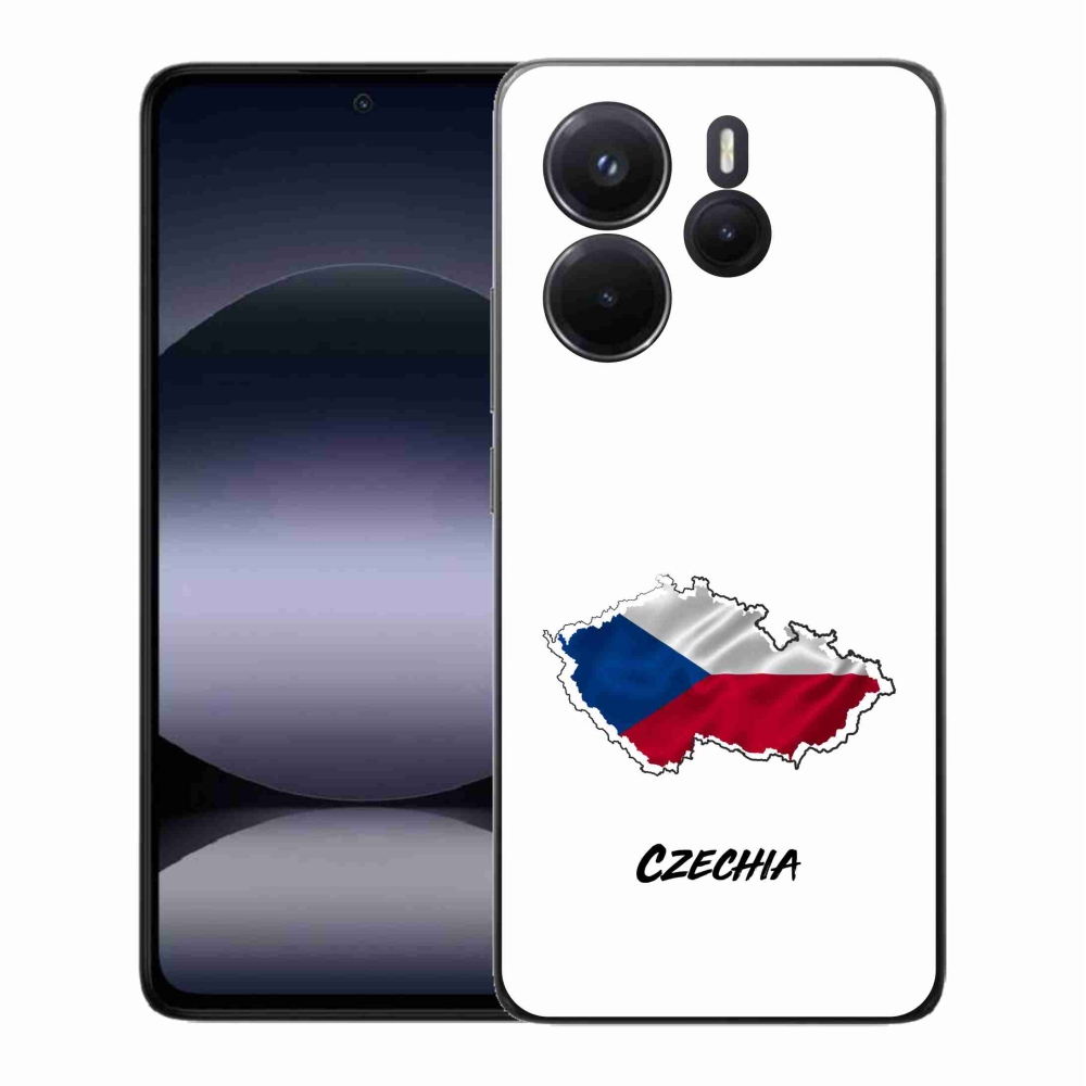 Gél borítás mmCase a Xiaomi Redmi Note 14-hez - Csehország fehér háttér