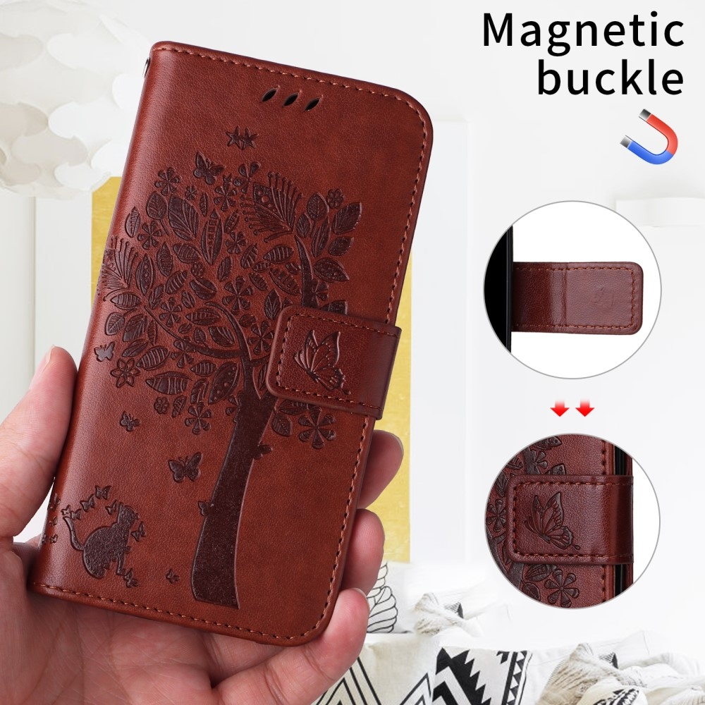 Fák könyvtáska Xiaomi Redmi A5 (173.45x79.35x8.45mm) - barna