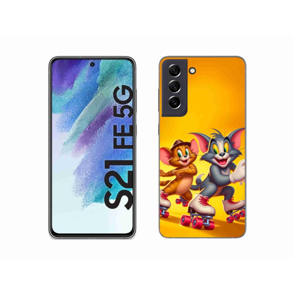 Zselés borítás mmCase Samsung Galaxy S21 FE 5G készülékhez - tom and jerry