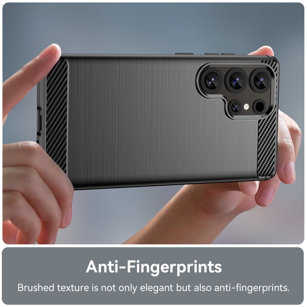 Szénálló zselés tok Samsung Galaxy S25 Ultra készülékhez - fekete