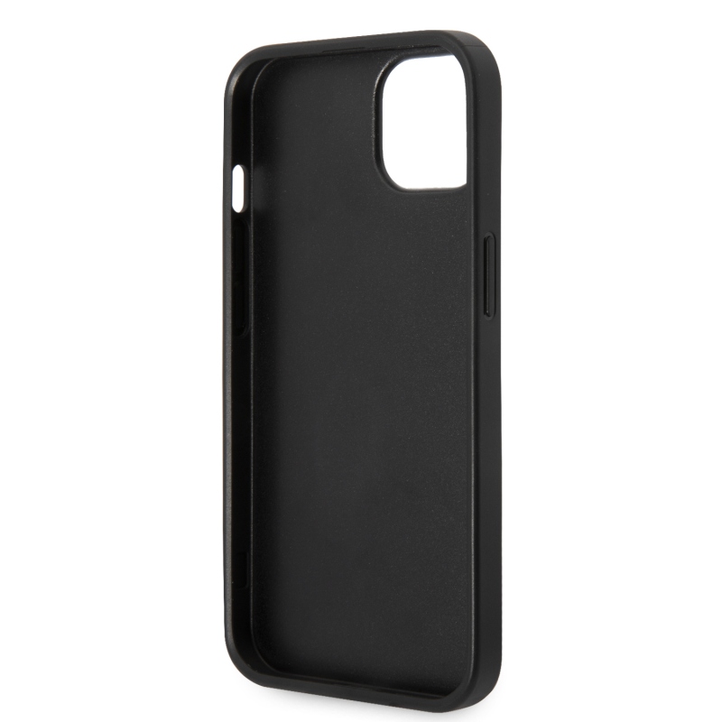 Guess PU 4G fém logós hátlap iPhone 15 Plus-hoz Szürke