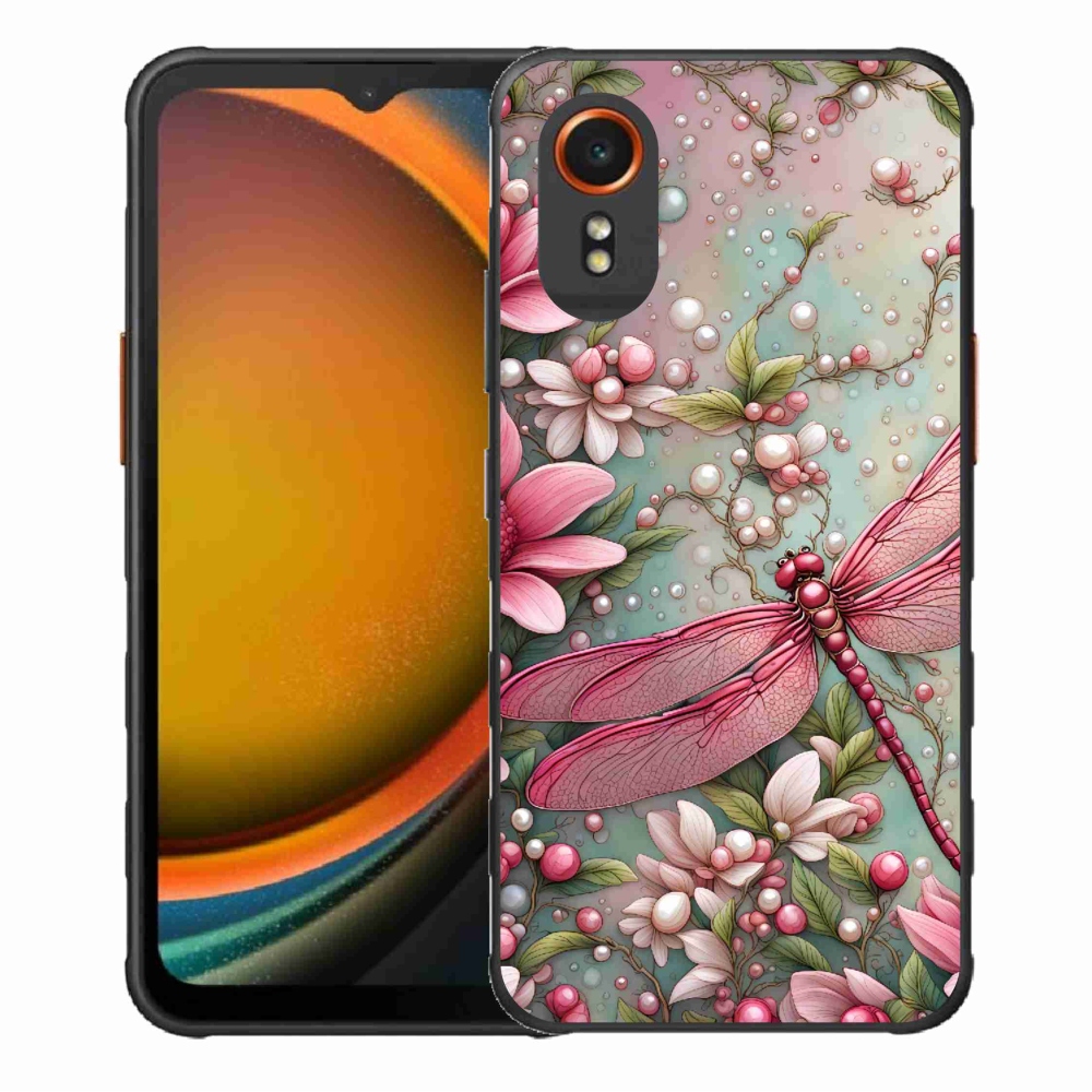Gél borítás mmCase Samsung Galaxy Xcover 7 készülékhez - szitakötő