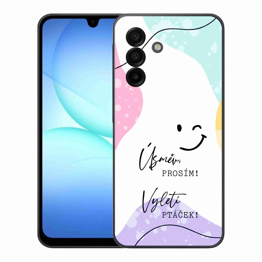 Gél borító mmCase Samsung Galaxy A17 5G - vicces szöveg 4 fehér háttérrel