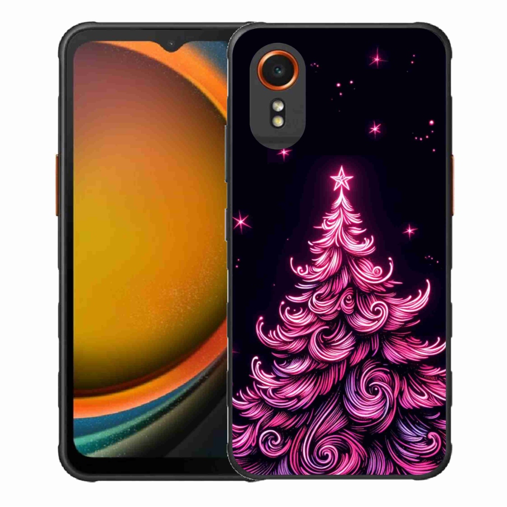 Gél borítás mmCase Samsung Galaxy Xcover 7 - neon karácsonyfa 2