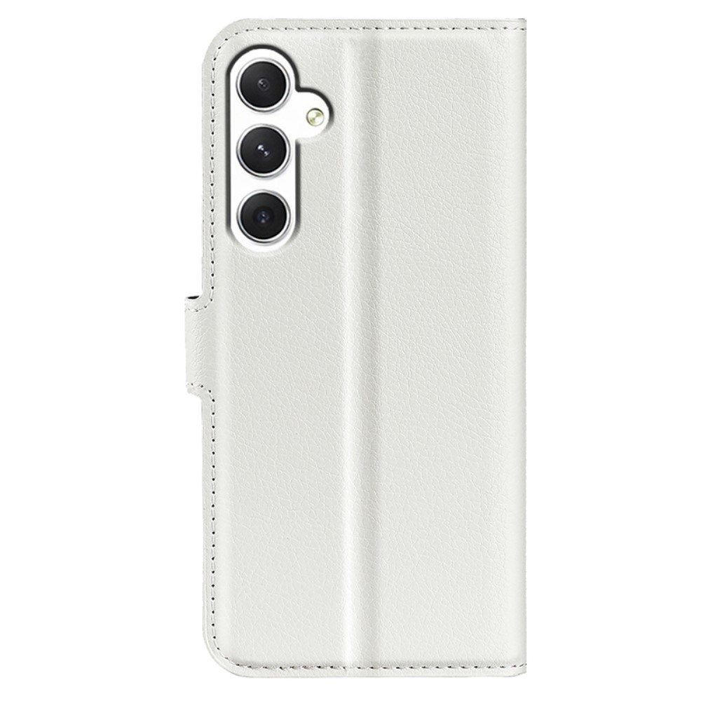 Litchi könyv tok Samsung Galaxy S24 készülékhez - fehér