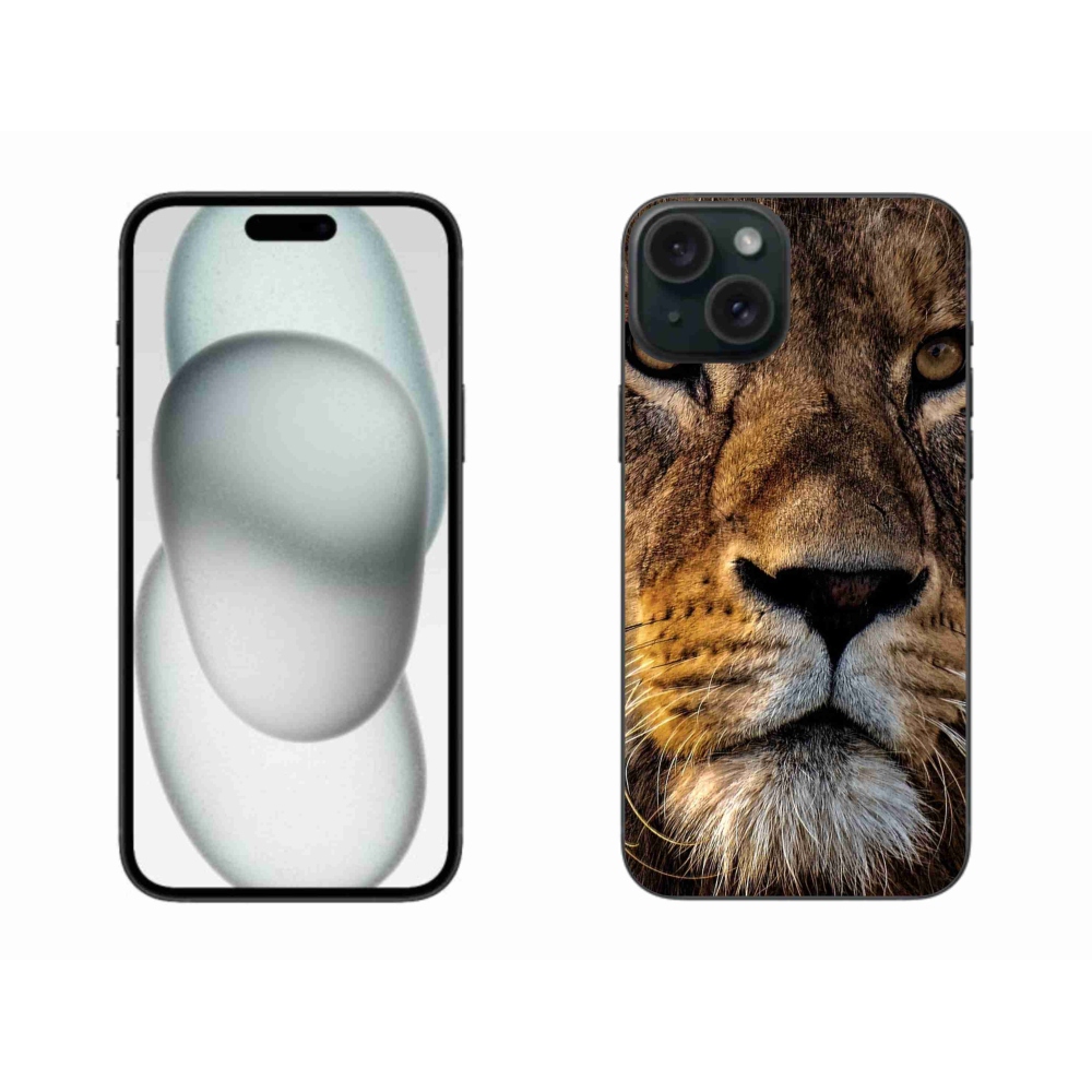 Gél tok mmCase iPhone 15 Plus készülékhez - oroszlán